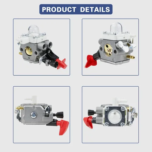 Vista 6 de Kit de carburador C1M-S207A FS56RC para Stihl C1M-S207 FS56 FS56R FS70 FS70R FS70RC KM56 KM56RC Trimmer Weed Eater Carb Reemplazar OEM 4144-120-0603