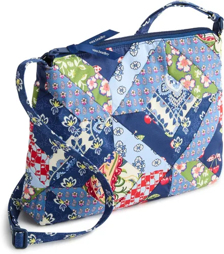 Vista 15 de Vera Bradley Bolso cruzado hipster de algodón de primera calidad con cremallera original para mujer Moonless Night