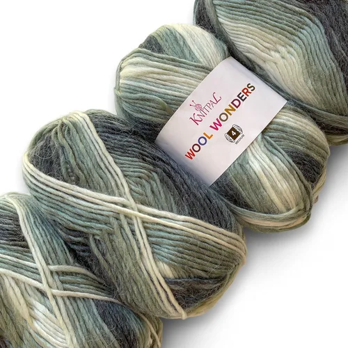 Vista 30 de Wool Wonders - Ovillo de lana para tejer, paquete de 4 (640 yardas/14.11 oz), patrones libres, hilo de lana para tejer, Aran/pesado #4