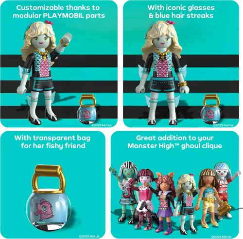 Vista 4 de Playmobil X Monster High Lagoona Blue