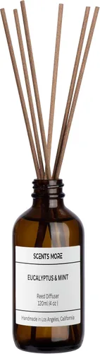Vista 8 de Juego de difusor de varillas Varillas difusoras de varillas perfumadas de lima coco y verbena, difusor de aroma mejorado de 4 onzas, aceite