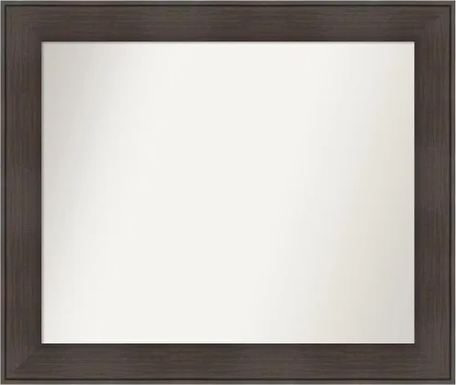 Vista 54 de Amanti Art Espejo personalizado, espejo de baño de veta de madera rústica William, espejo de pared o espejo de tocador de baño sobre el fregadero