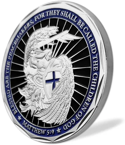 Vista 4 de Monedas de desafío de aplicación de la ley de San Miguel,impresionante moneda conmemorativa