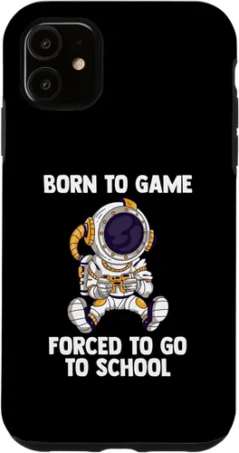Vista 5 de iPhone 15 Born To Game - Astronauta de videojuegos - Funda para juegos de computadora