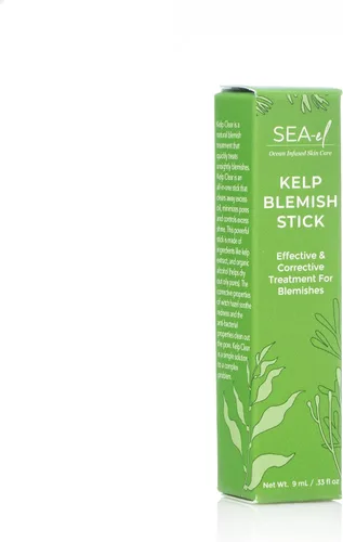 Vista 9 de Sea El Kelp Blemish Stick - Tratamiento de puntos negros y acné, aceite de romero y árbol de té, suero y tónico para la piel para mujeres y hombres