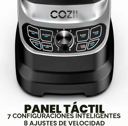 Vista 3 de COZII - Licuadora profesional de 2000 W, 64 onzas, batidora de batido de encimera, taza de 21 onzas 7 Presets Blenders for Kitchen,Smoothies/Ice
