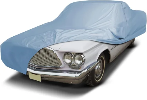Vista 63 de iCarCover Funda de automóvil personalizada Premium para Chrysler Imperial 1957-1975, resistente, impermeable, para todo tipo de clima, lluvia Negro