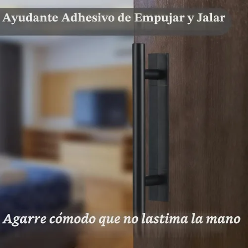 Vista 6 de Barydat Paquete de 50 tiradores autoadhesivos para cajones de plástico ABS, manijas de gabinete, manijas de gabinete para muebles de puertas Negro