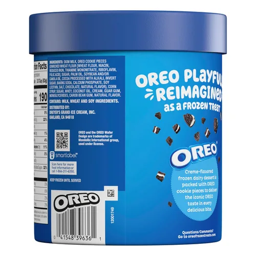 Vista 3 de Contenedor de helado OREO 1.5qt