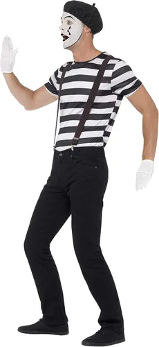 Vista 2 de Smiffys Disfraz de caballero para hombre NegroBlanco