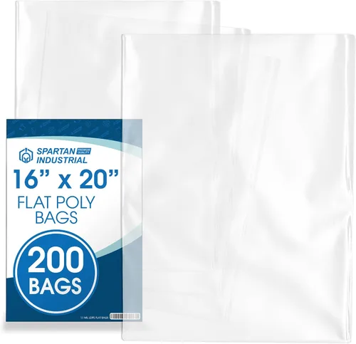 Vista 10 de Bolsas de polietileno planas de extremo abierto de 9 x 12 pulgadas (200 unidades) – Bolsas transparentes de plástico de 1.1 mil para embalaje