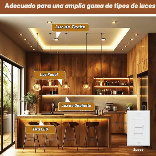 Vista 7 de Controlador LED Regulable de 12V, Transformador LED Triac ELV/MLV de 180W Compatible con Interruptores Lutron y Leviton, Fuente de Alimentación