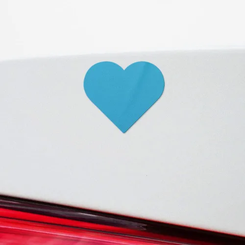 Vista 13 de Calcomanías transparentes de corazón 6 (azul celeste) Calcomanías de vinilo impermeables de alta calidad para teléfono portátil, accesorio