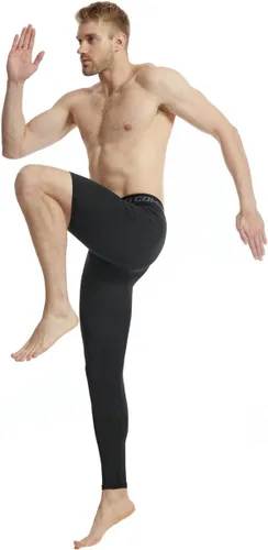 Vista 5 de Pantalones deportivos ajustados de una sola pierna de baloncesto para hombre, pantalones de compresión de 12 de una pierna, ropa interior atlética