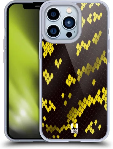 Vista 10 de Head Case Designs Ball Python Snake Pattern Gel Case [Military Grade Protection] Compatible with Apple iPhone 13 Pro and Compatible with MagSafe