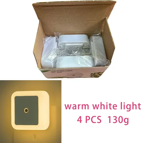 Vista 6 de Las luces nocturnas se enchufan a la pared, sensor de atardecer a amanecer con encendido y apagado automático luz nocturna para dormitorio, baño