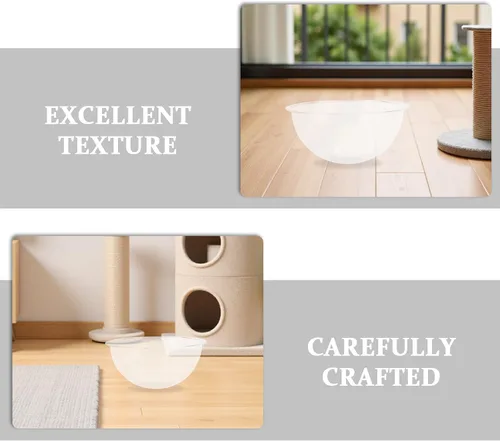 Vista 9 de Cubierta de cúpula acrílica para marco de escalada de gatos, accesorios transparentes para nido de cápsulas, 13.78 pulgadas para interiores, cama