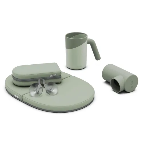 Vista 7 de Lalo Artículos esenciales para el baño, incluye protector de rodilla y codo, taza de enjuague y cubierta de boquilla, artículos esenciales de baño