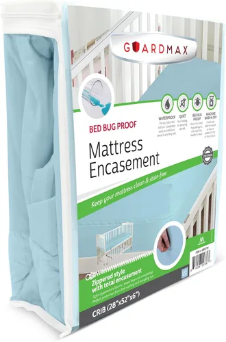Vista 87 de Protector de colchón Guardmax con cremallera funda contra insectos para cama 100% impermeable suave, hipoalergénico y transpirable