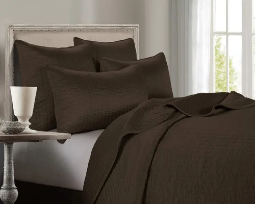 Vista 8 de Indigo Hill by HiEnd Accents - Juego de edredón de 2 piezas con fundas de almohada, tamaño individual, color liso negro, ropa de cama de lujo