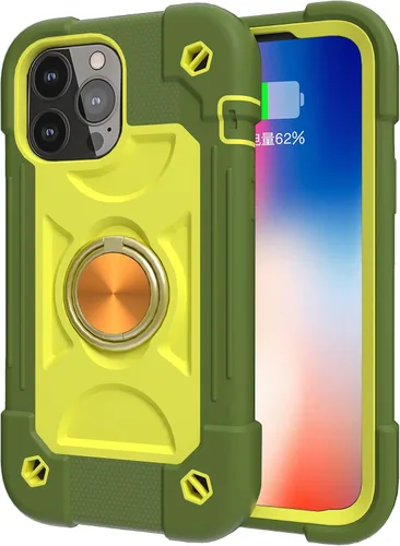 Vista 4 de Compatible con iPhone 13 Pro Max, iPhone 13 Pro, iPhone 13, iPhone 13 Mini, funda híbrida de cuerpo completo colorido arcoíris a prueba de golpes