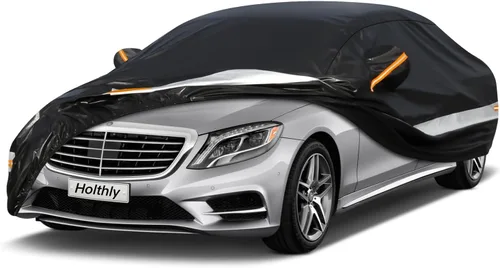 Vista 15 de Funda para Automóvil de 10 Capas Impermeable para Todo Clima para Coupé Hatchback, 100% Impermeable Fundas para Automóvil de Exterior Ajuste