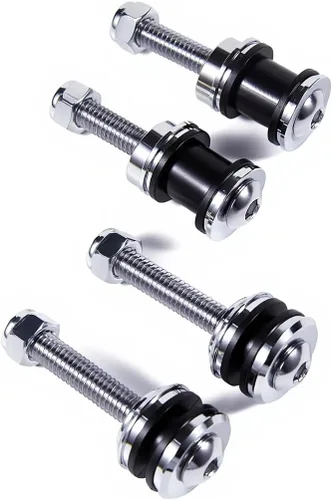 Vista 2 de Kit de acoplamiento desmontable de liberación rápida para barra Sissy para Harley Sportster XL883 XL1200 2004+ con tornillo de montaje Cromo #1