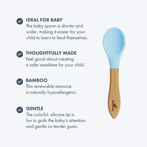 Vista 3 de Cucharas para niños pequeños, Multicolor