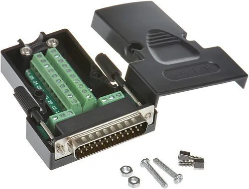 Vista 12 de 2 unids DB25 sin soldadura RS232 serie a 25 pines terminal