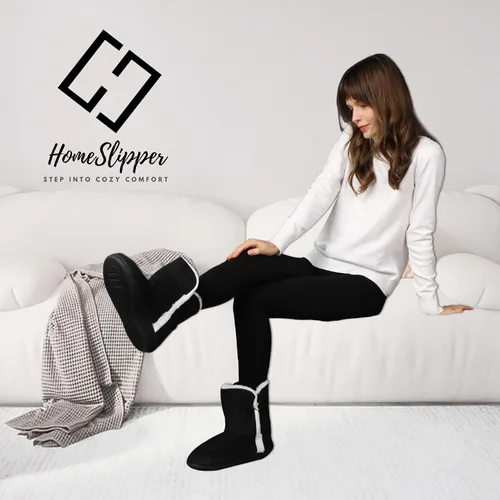Vista 2 de Home Slipper Pantuflas de invierno cálidas de espuma viscoelástica para mujer