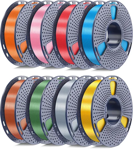 Vista 23 de SUNLU PLA+ 2.0 Filamento 0.07 in, paquete de carrete de 2.2 lbs, filamento de impresora 3D Pla Bundle-1kgx4-2230179
