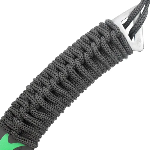 Vista 4 de Snake Eye Tactical Espada Ninja de fantasía verde y negra viene con funda de nailon