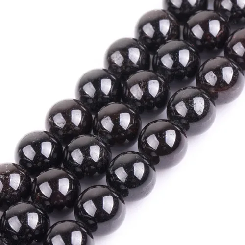 Vista 57 de GEM-Inside - 95 cuentas AA color morado oscuro de amatista de 15 pulgadas por hebra con agujero, piedras preciosas naturales y cuentas de cristal