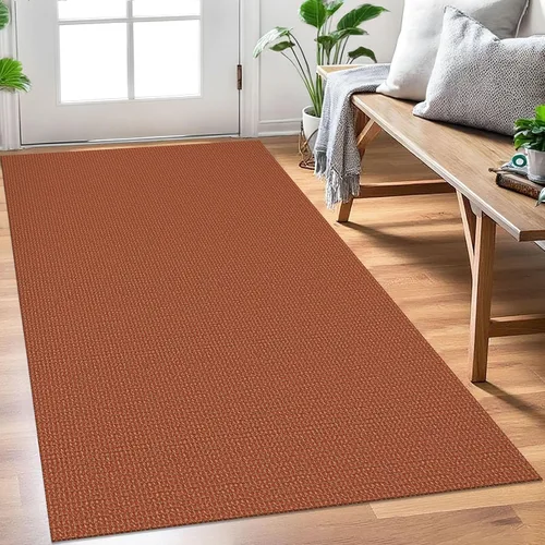 Vista 44 de EARTHALL Alfombra tejida de 2 x 3 pies, lavable para entrada, alfombra trenzada antideslizante, alfombra para puerta interior y exterior, alfombra