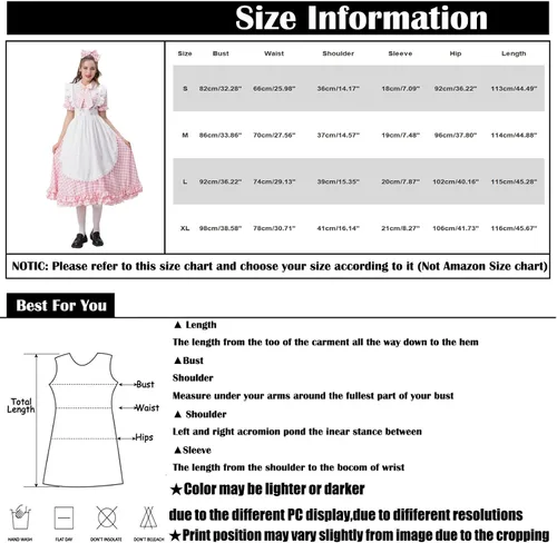 Vista 3 de Vestido de Halloween para mujer 2022, vestido de manga corta a cuadros de moda