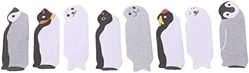 Vista 2 de Calcomanías con forma de animales lindos, 6 unidades, juego de calcomanías de animales polares, autoadhesivas, marcadores para oficina, escuela