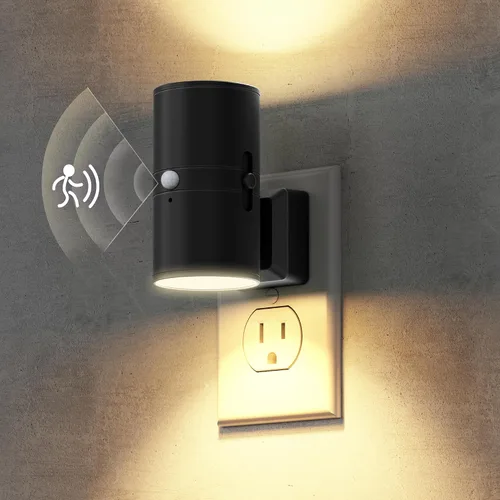 Vista 16 de Briignite - Luces nocturnas led enchufables, 3CCT, sensor de anochecer a amanecer, de 3000 K, regulable para pasillo, dormitorio, escalera, paquete