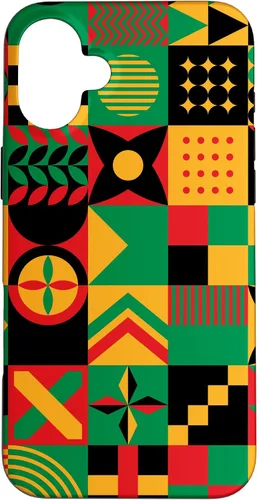 Vista 21 de Funda para iPhone 14 Pro Max con patrón tribal africano orgullo afroamericano historia negra