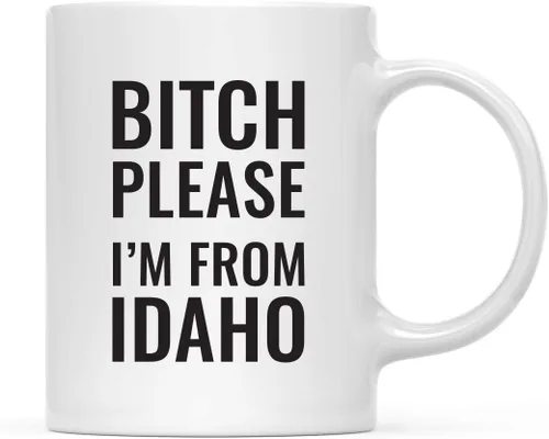 Vista 38 de Andaz Press Taza de café de 11 onzas, regalo de broma, Bitch Please I'm from Alabama, paquete de 1, incluye caja de regalo, divertidas ideas