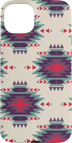 Vista 9 de Funda única con diseño azteca navajo rojo turquesa occidental para iPhone 17