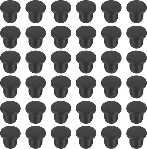 Vista 30 de MECCANIXITY - Tapones de silicona en forma de T (26mm, 1 pulgada de diámetro), color negro
