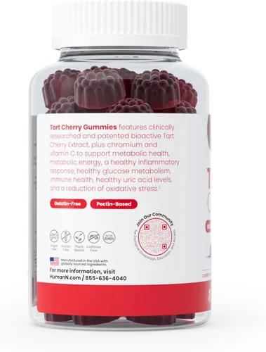 Vista 7 de Humann SuperBeets - Gomitas masticables de corazón y cereza ácida