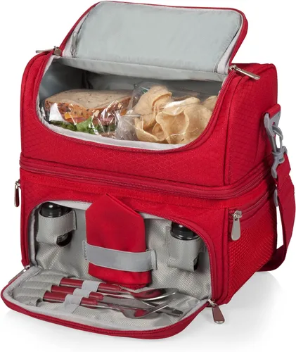 Vista 40 de PICNIC TIME NCAA Nebraska Cornhuskers Pranzo - Lonchera aislada con juego de pícnic, bolsa enfriadora para el almuerzo