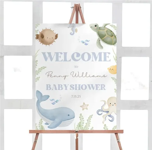 Vista 13 de Letrero de bienvenida para baby shower, personalizado, tema de dinosaurio para eclosionar, varios tamaños