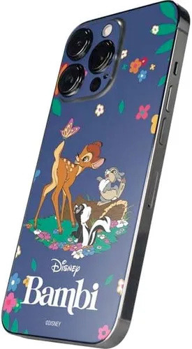 Vista 2 de Skinit Calcomanía para teléfono compatible con iPhone 15 Pro Max, diseño oficial de Disney Bambi y sus amigos