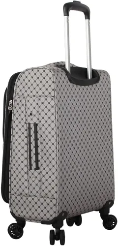 Vista 3 de steve madden Equipaje de diseñador, Noble NegroGris, Bolsa de mano con ruedas giratorias