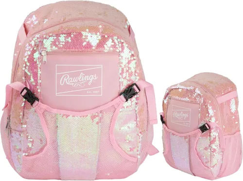 Vista 16 de Rawlings Remix Backpack Equipment Bag T-Ball & Youth Softball Multiple Colors Negro