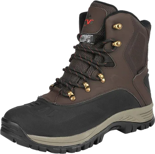 Vista 7 de NORTIV 8 Botas de nieve de invierno impermeables para hombre negro (black/1)