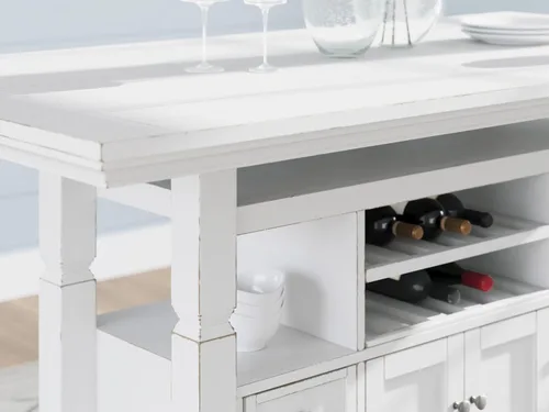 Vista 16 de Signature Design By Ashley Robbinsdale - Mesa de comedor de 72 pulgadas de altura de mostrador con almacenamiento de isla de cocina, sólidos