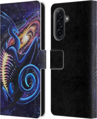 Vista 261 de Head Case Designs Officially Licensed Carla Morrow Galactic Entrancement Dragons Leather Wallet Case Compatible with Samsung Galaxy A07 4G